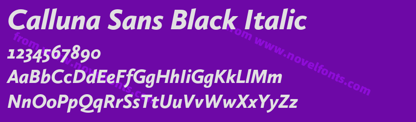 Calluna Sans Black ItalicPreview Calluna Sans Black ItalicPreview