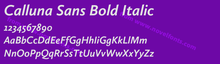 Calluna Sans Bold ItalicPreview Calluna Sans Bold ItalicPreview