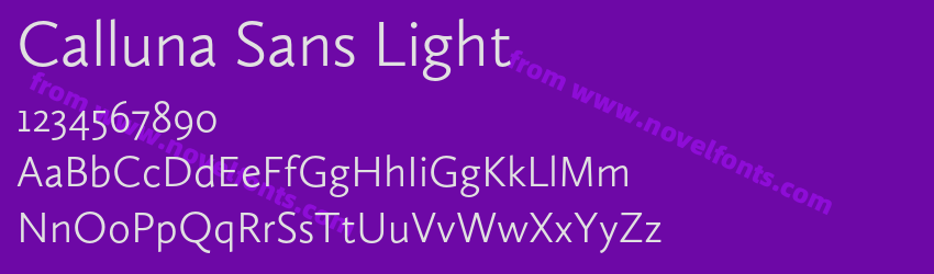 Calluna Sans LightPreview Calluna Sans LightPreview
