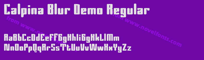 Calpina Blur Demo RegularPreview Calpina Blur Demo RegularPreview