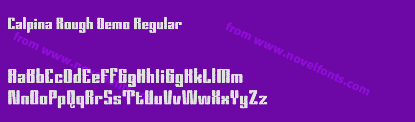 Calpina Rough Demo RegularPreview Calpina Rough Demo RegularPreview