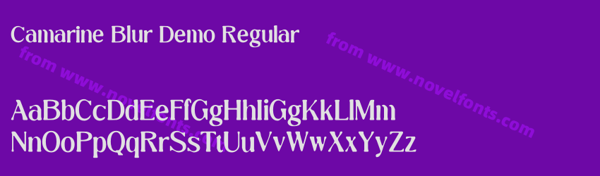 Camarine Blur Demo RegularPreview Camarine Blur Demo RegularPreview