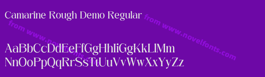 Camarine Rough Demo RegularPreview Camarine Rough Demo RegularPreview