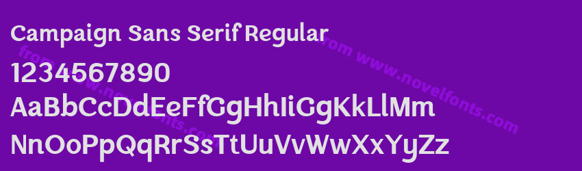 Campaign Sans Serif RegularPreview Campaign Sans Serif RegularPreview