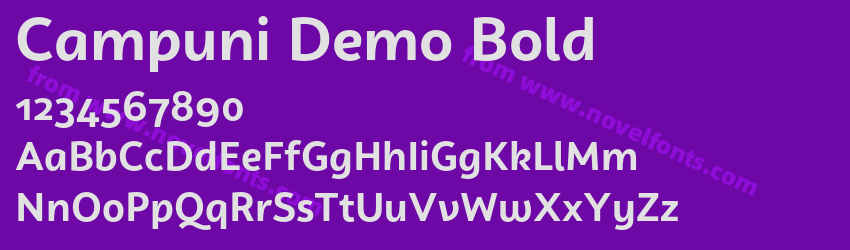 Campuni Demo BoldPreview