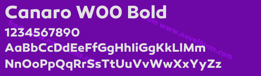 Canaro W00 BoldPreview Canaro W00 BoldPreview