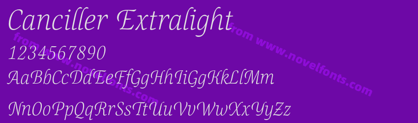 Canciller ExtralightPreview Canciller ExtralightPreview