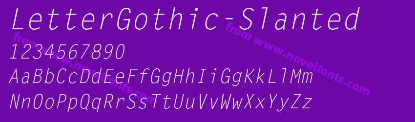 LetterGothic-SlantedPreview