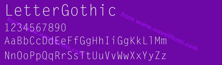 LetterGothicPreview