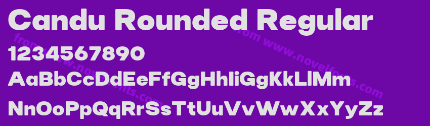 Candu Rounded RegularPreview Candu Rounded RegularPreview