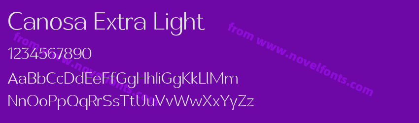 Canosa Extra LightPreview