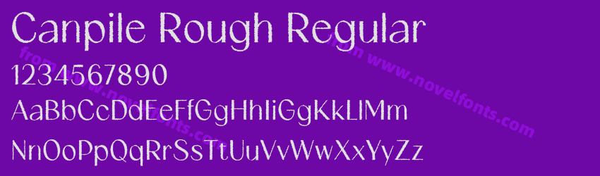 Canpile Rough RegularPreview Canpile Rough RegularPreview