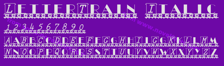 LetterTrain ItalicPreview