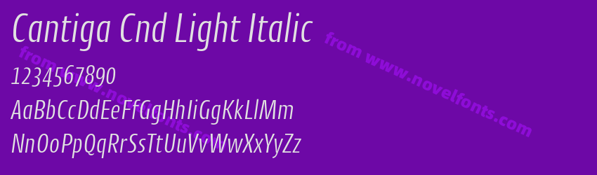 Cantiga Cnd Light ItalicPreview Cantiga Cnd Light ItalicPreview