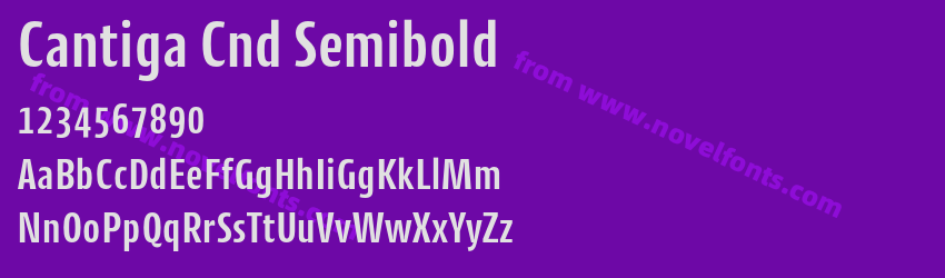 Cantiga Cnd SemiboldPreview Cantiga Cnd SemiboldPreview