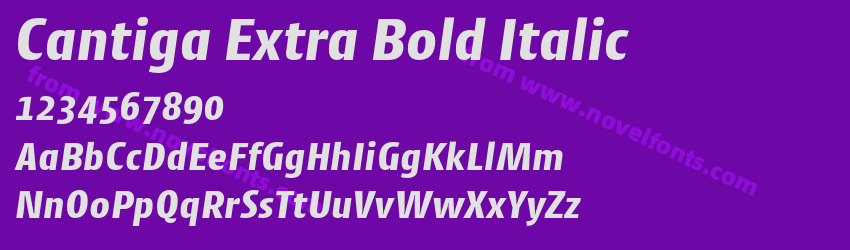 Cantiga Extra Bold ItalicPreview Cantiga Extra Bold ItalicPreview