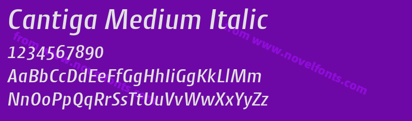 Cantiga Medium ItalicPreview Cantiga Medium ItalicPreview