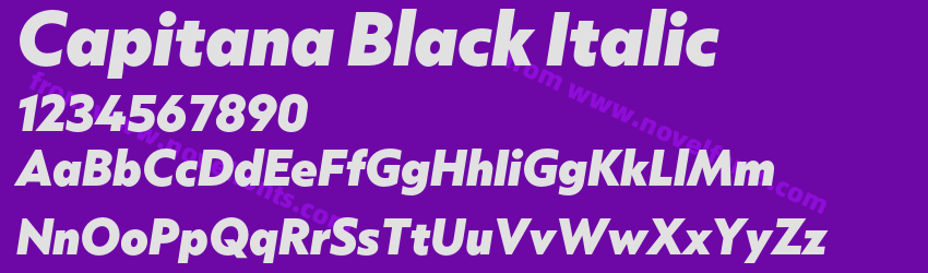 Capitana Black ItalicPreview Capitana Black ItalicPreview