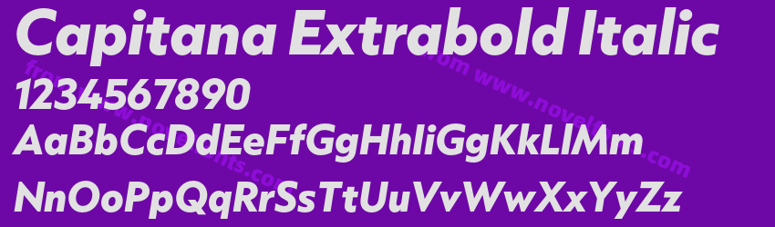 Capitana Extrabold ItalicPreview Capitana Extrabold ItalicPreview