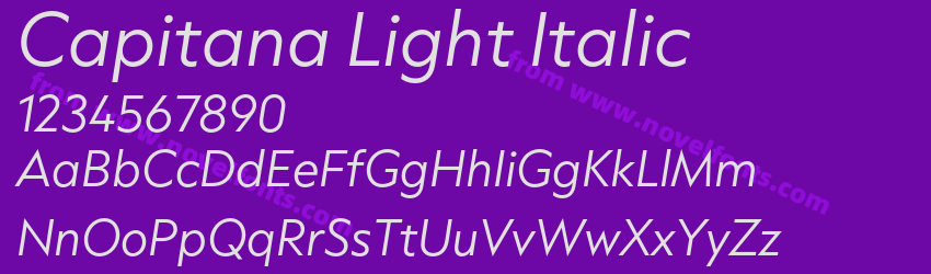Capitana Light ItalicPreview Capitana Light ItalicPreview