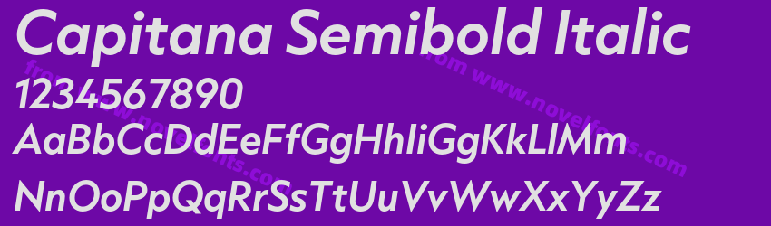 Capitana Semibold ItalicPreview Capitana Semibold ItalicPreview