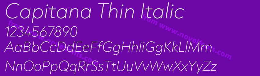 Capitana Thin ItalicPreview Capitana Thin ItalicPreview