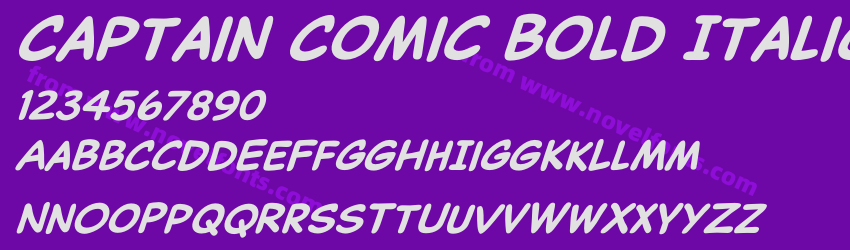 Captain Comic Bold ItalicPreview Captain Comic Bold ItalicPreview