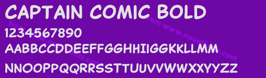 Captain Comic BoldPreview Captain Comic BoldPreview