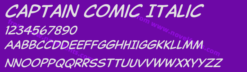 Captain Comic ItalicPreview Captain Comic ItalicPreview