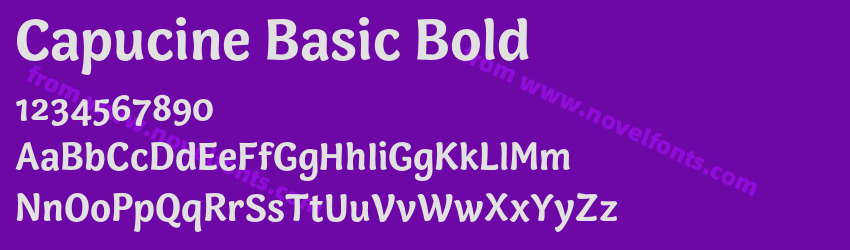 Capucine Basic BoldPreview Capucine Basic BoldPreview