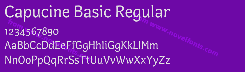 Capucine Basic RegularPreview Capucine Basic RegularPreview