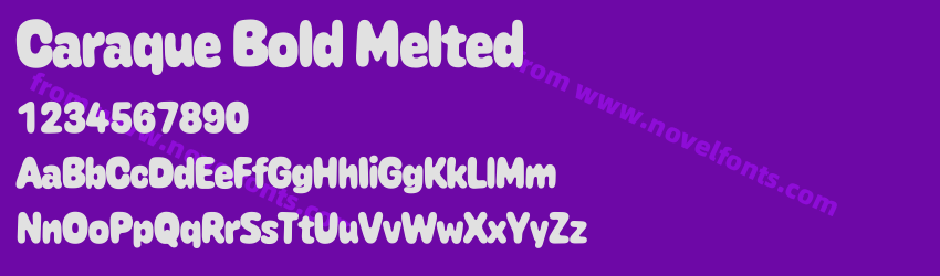 Caraque Bold MeltedPreview Caraque Bold MeltedPreview
