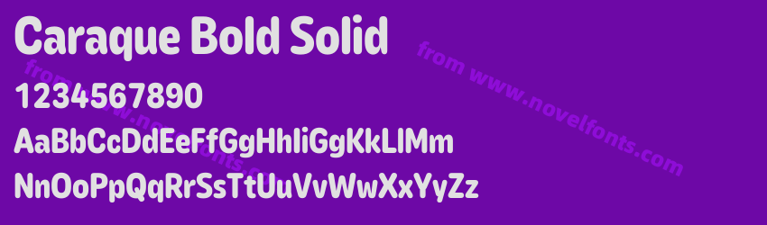 Caraque Bold SolidPreview