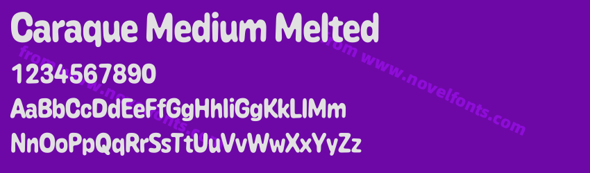 Caraque Medium MeltedPreview Caraque Medium MeltedPreview