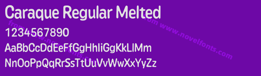 Caraque Regular MeltedPreview Caraque Regular MeltedPreview
