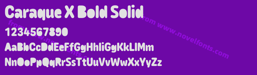 Caraque X Bold SolidPreview Caraque X Bold SolidPreview
