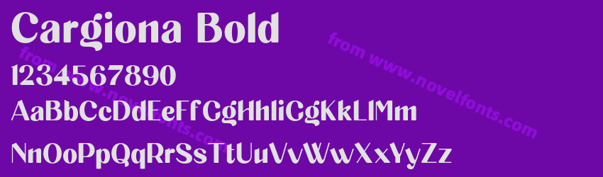 Cargiona BoldPreview Cargiona BoldPreview