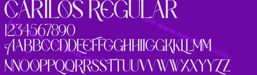Carilos RegularPreview Carilos RegularPreview
