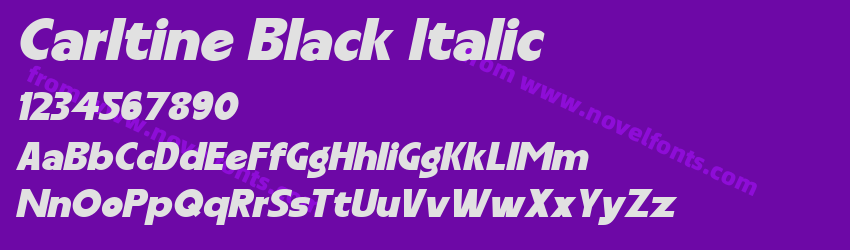 Carltine Black ItalicPreview Carltine Black ItalicPreview