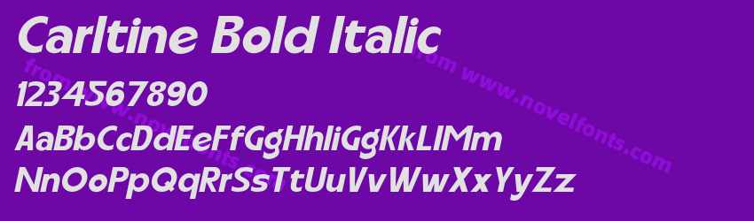 Carltine Bold ItalicPreview Carltine Bold ItalicPreview