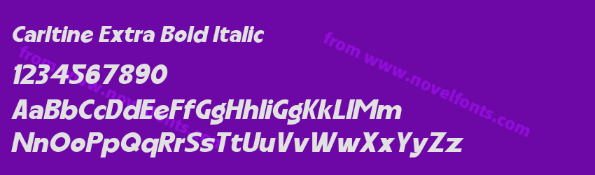 Carltine Extra Bold ItalicPreview Carltine Extra Bold ItalicPreview
