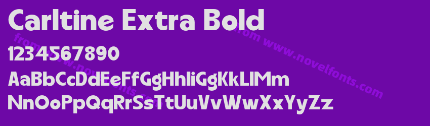 Carltine Extra BoldPreview Carltine Extra BoldPreview