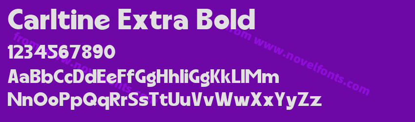 Carltine Extra BoldPreview Carltine Extra BoldPreview