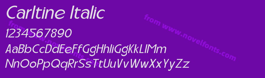 Carltine ItalicPreview Carltine ItalicPreview