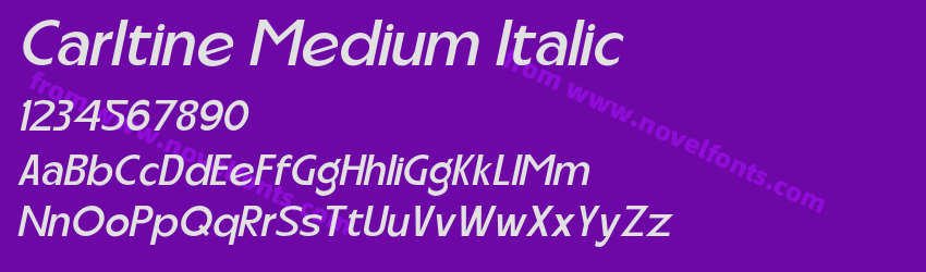 Carltine Medium ItalicPreview Carltine Medium ItalicPreview