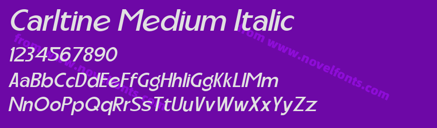 Carltine Medium ItalicPreview Carltine Medium ItalicPreview