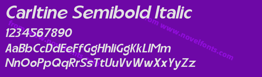 Carltine Semibold ItalicPreview Carltine Semibold ItalicPreview