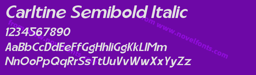 Carltine Semibold ItalicPreview Carltine Semibold ItalicPreview