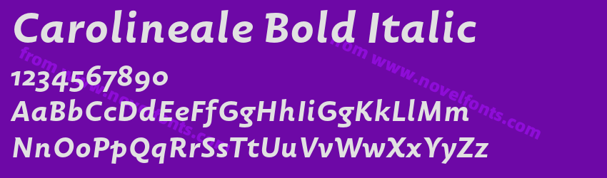 Carolineale Bold ItalicPreview Carolineale Bold ItalicPreview
