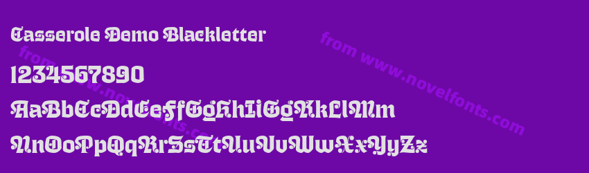 Casserole Demo BlackletterPreview Casserole Demo BlackletterPreview